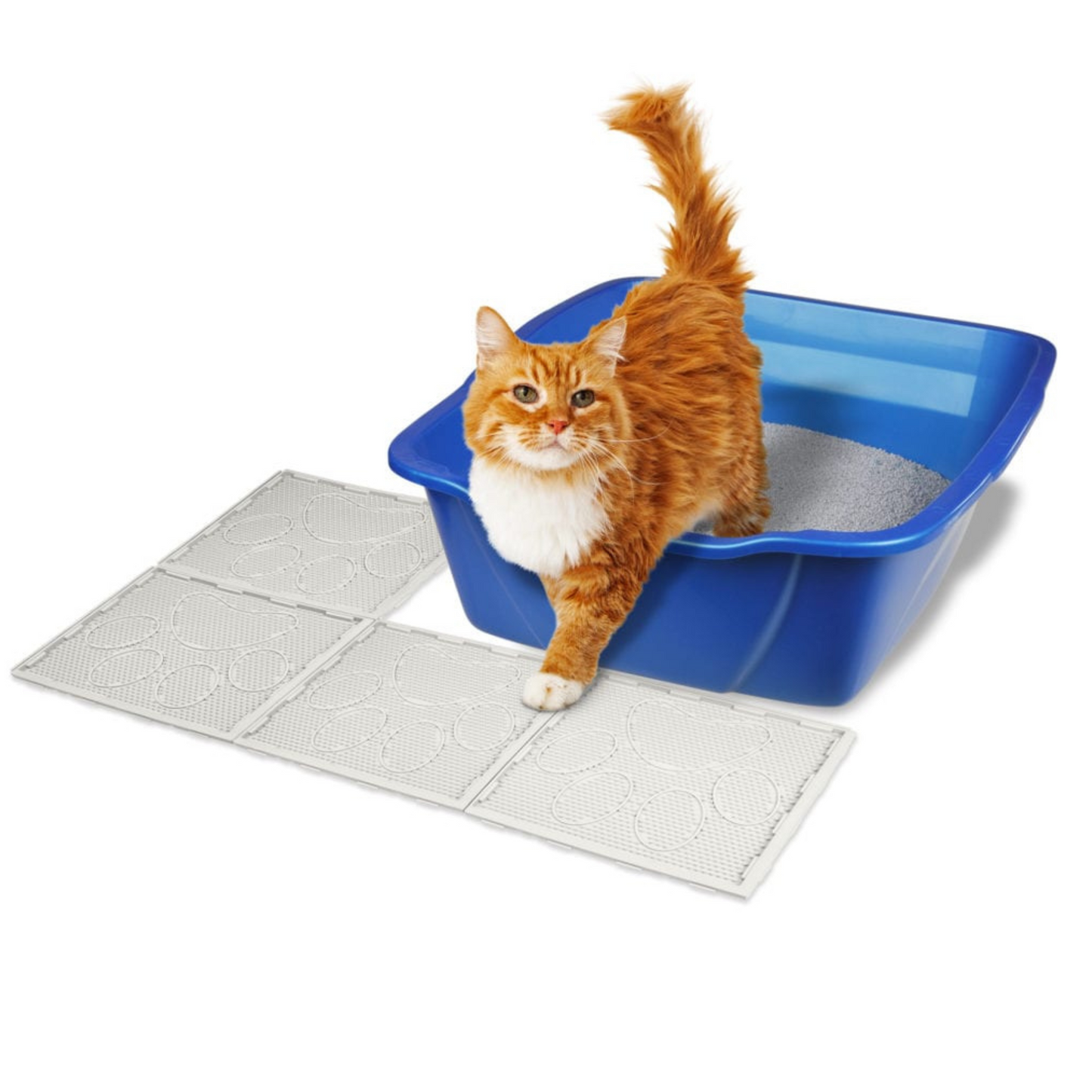 Van Ness Track-Less Litter Mat Tiles - 4 count