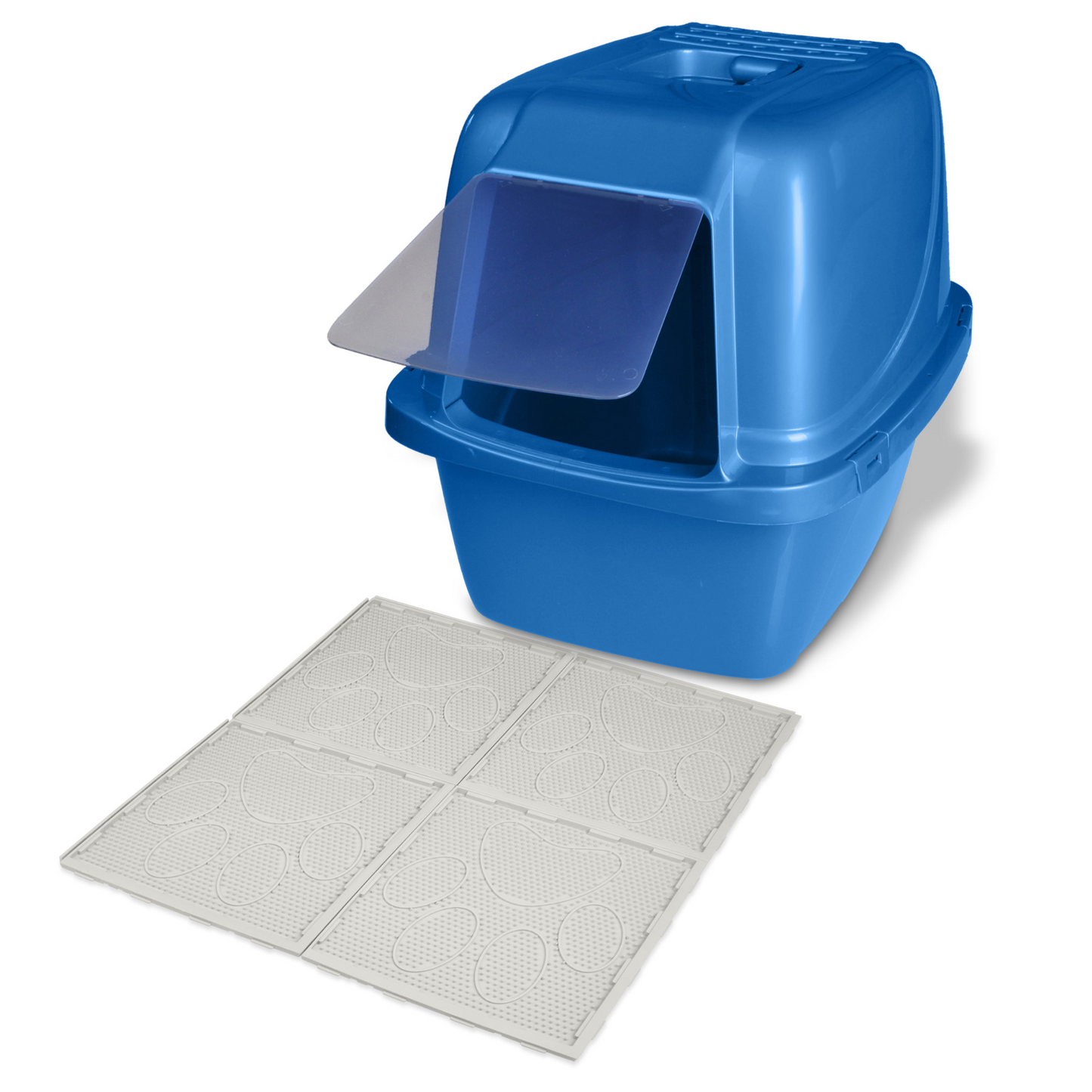 Van Ness Track-Less Litter Mat Tiles - 4 count