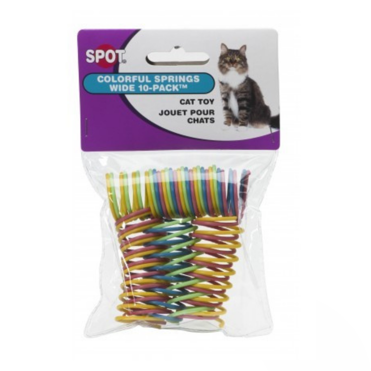 Spot Wide & Colorful Springs Cat Toy - 10 Pack