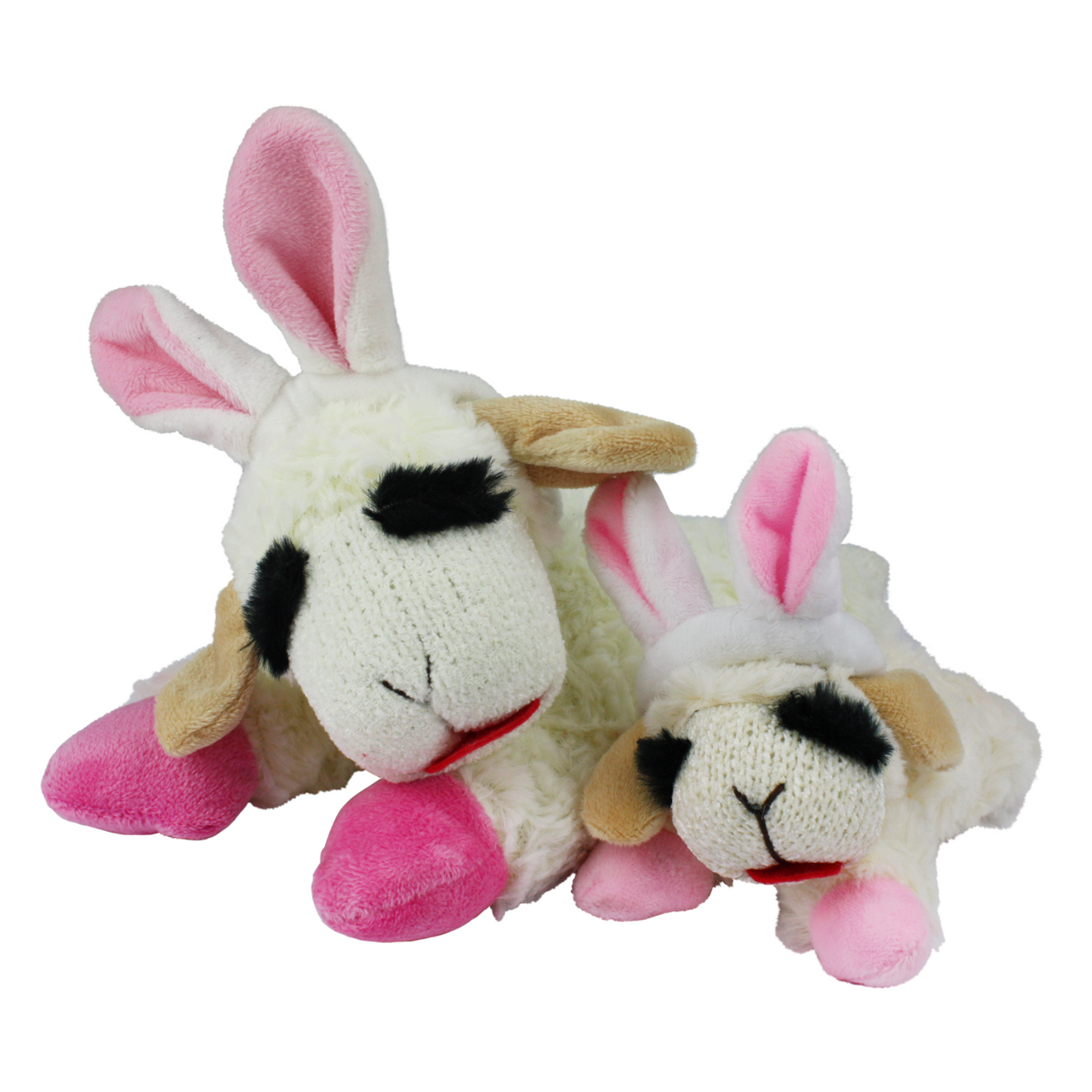 MultiPet Lambchop Easter Bunny Ears 10" Dog Toy