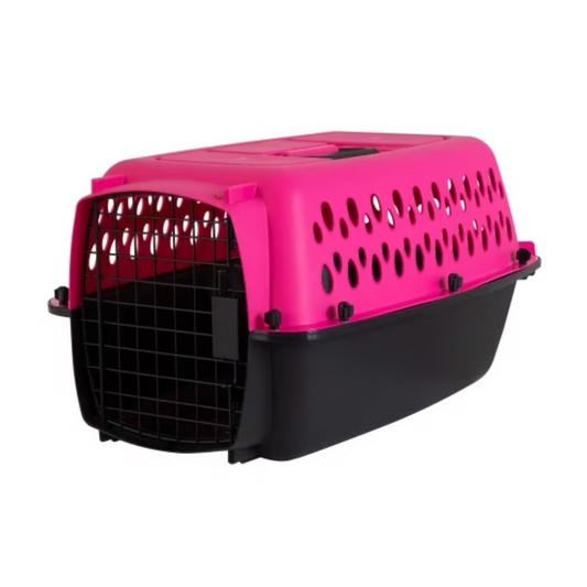 Aspen Pet Fashion Pet Porter Kennel Pink and Black