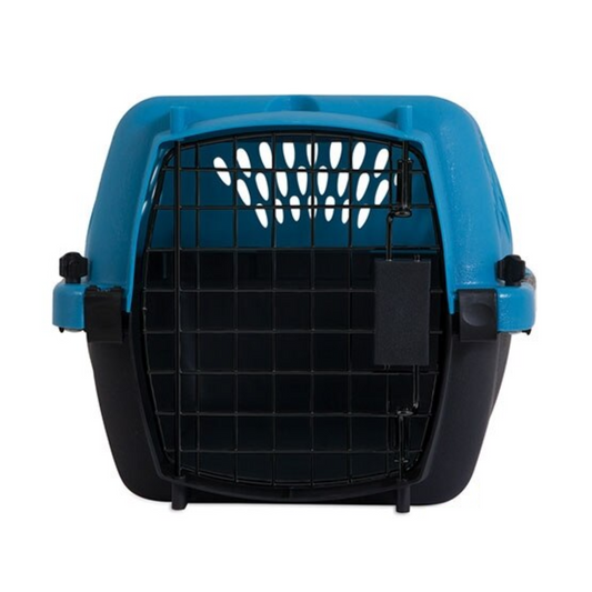 Aspen Pet Fashion Pet Porter Kennel Breeze Blue and Black- Up to 10lbs