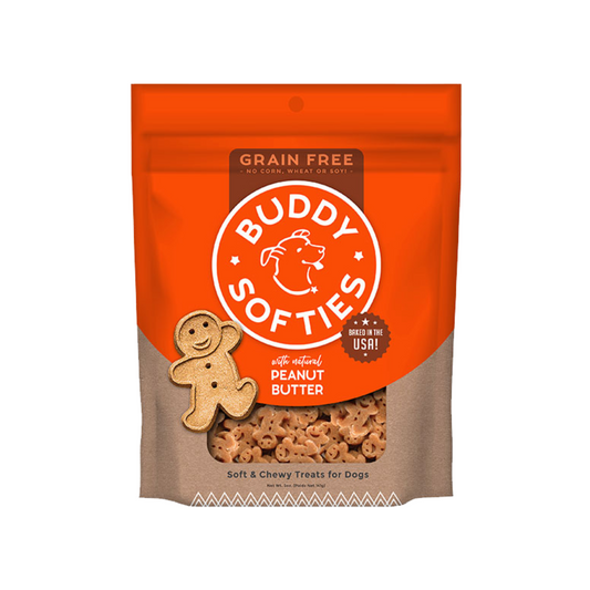 Buddy Biscuits Grain-Free Soft & Chewy Dog Treats with Peanut Butter - 5 oz