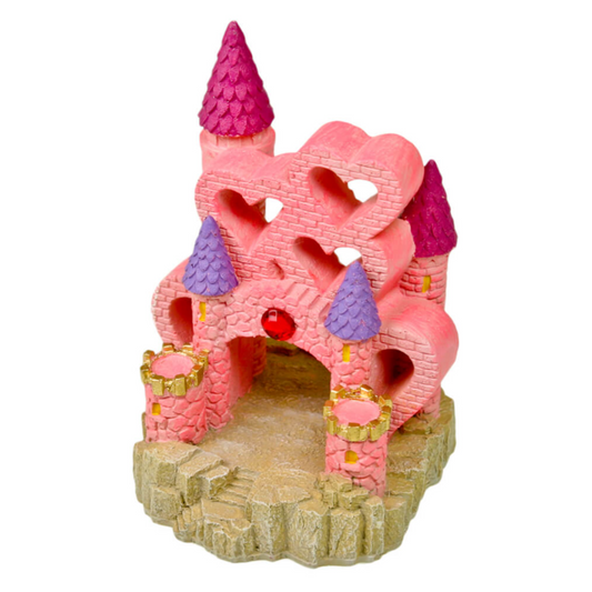 Exotic Environments Pink Heart Castle Aqiarum Ornament- DS