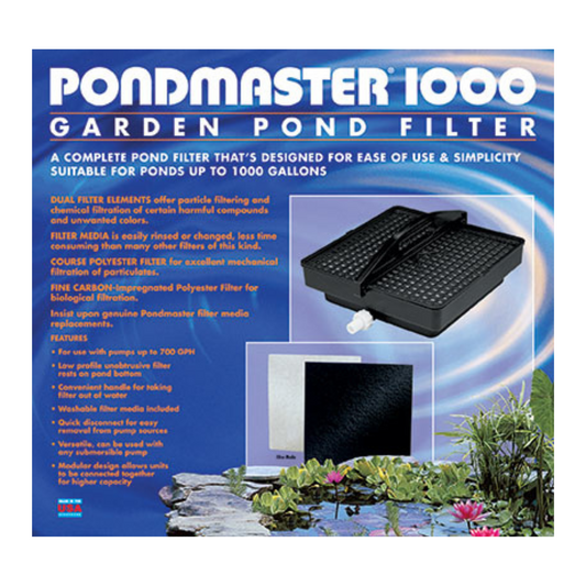 Pondmaster 1000 Garden Pond Filter Only- DS