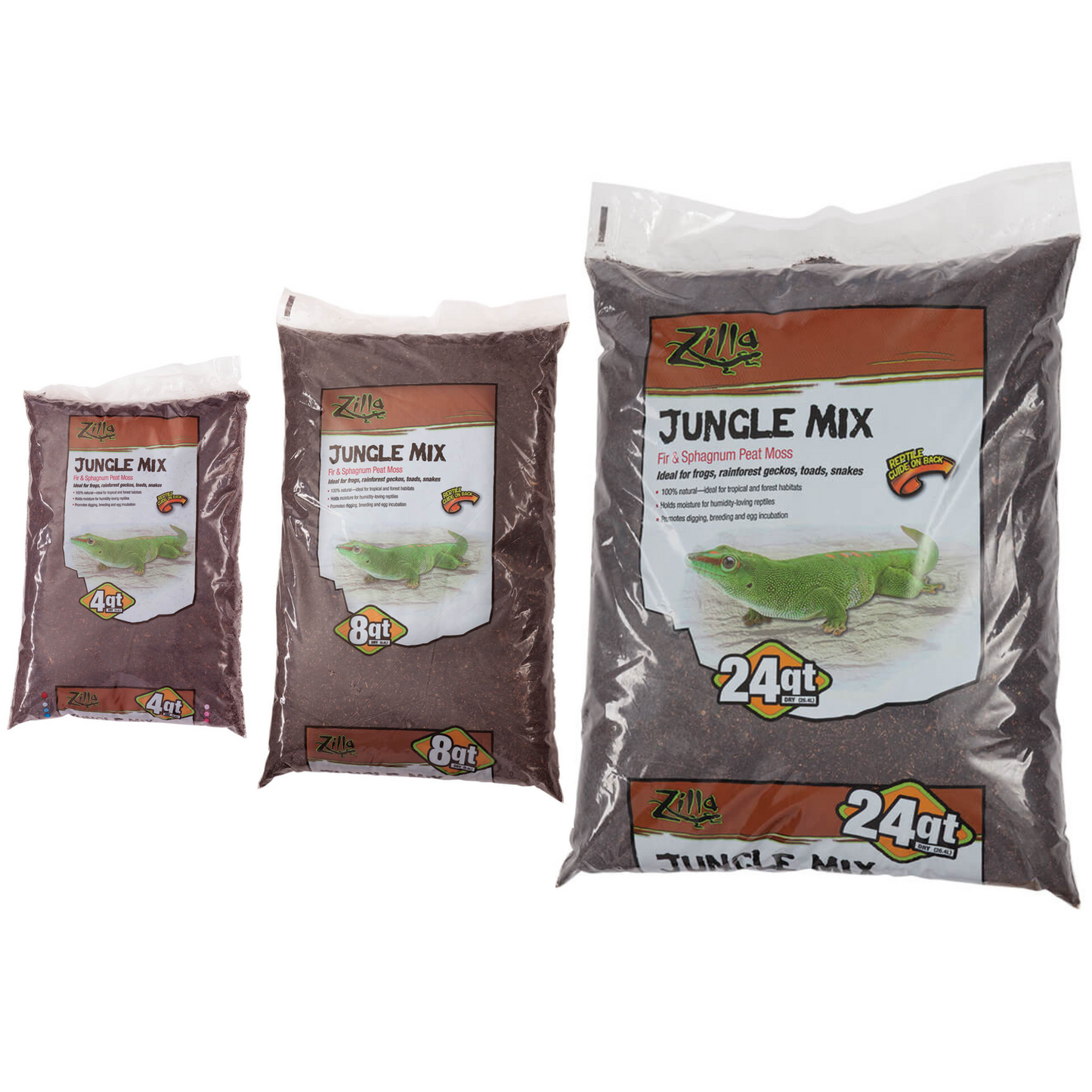 Zilla Lizzard Litter Fir & Sphagnum Peat Moss Jungle Mix - 4qt- DS