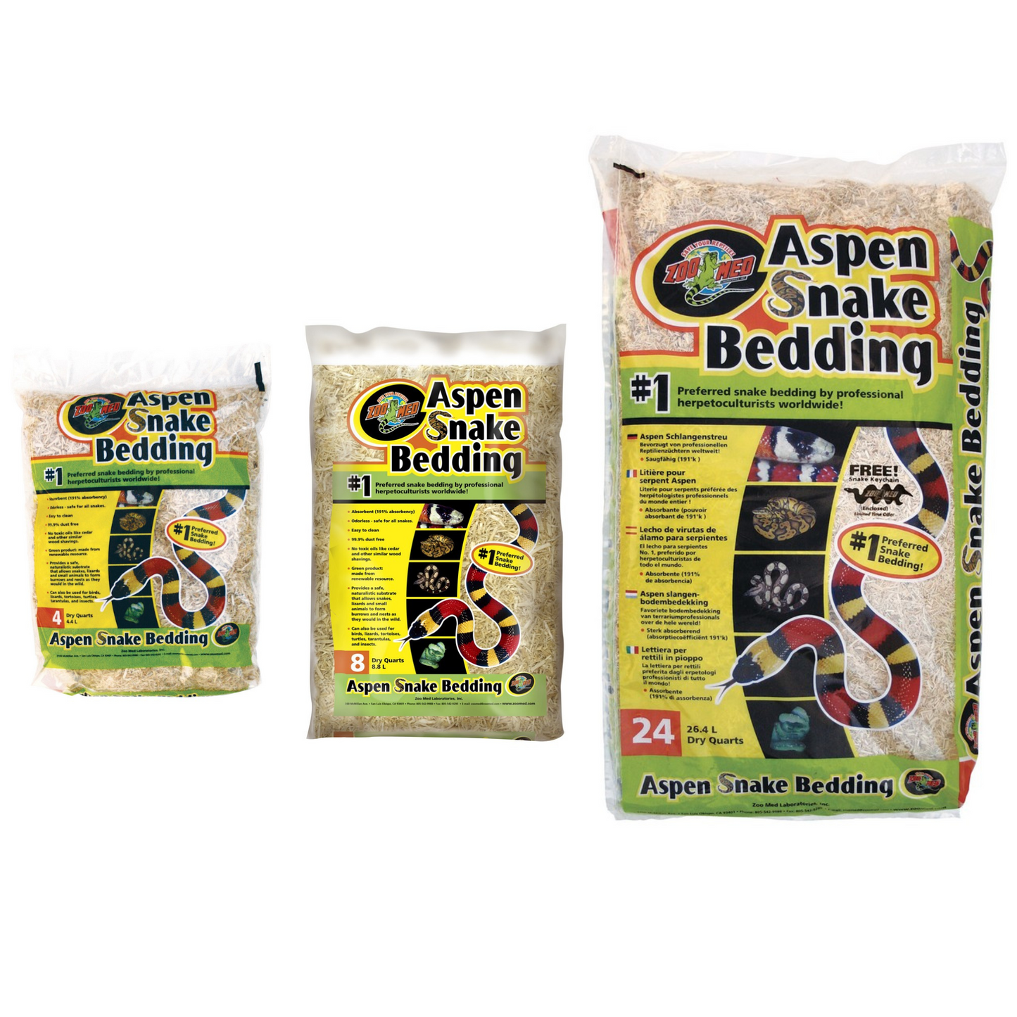 Zoo Med Aspen Snake Bedding- 24 Quarts- DS