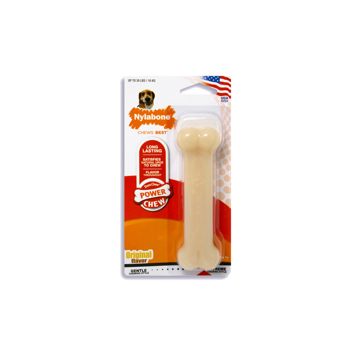 Nylabone Dura Chew Dog Bone - Original Flavor(Wolf )