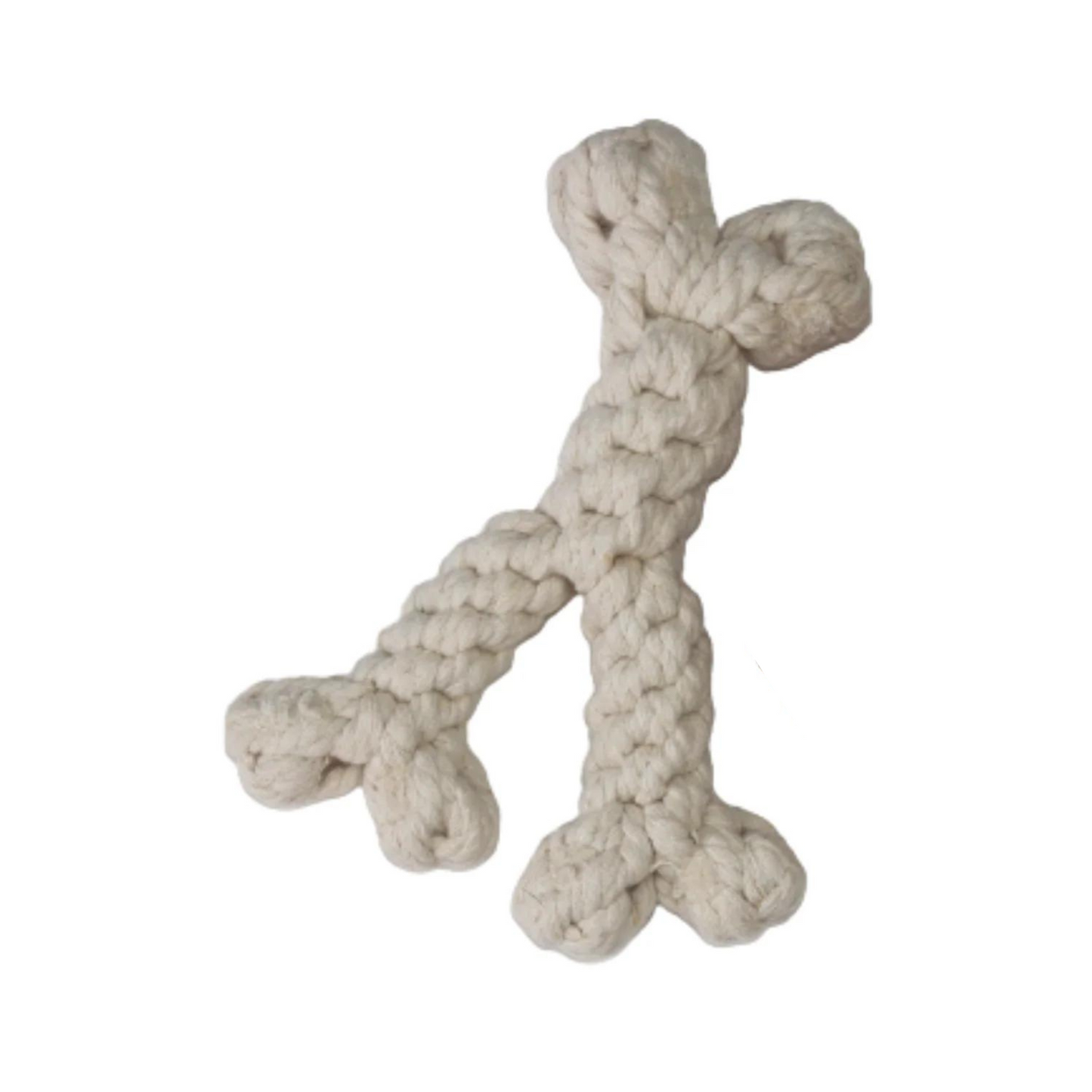 Midlee Thanksgiving Meal Rope Dog Toy Set - Turkey Leg & Wishbone