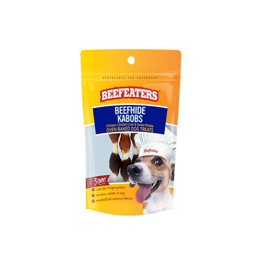 Beefeaters Oven Baked Beefhide Kabobs Dog Treat