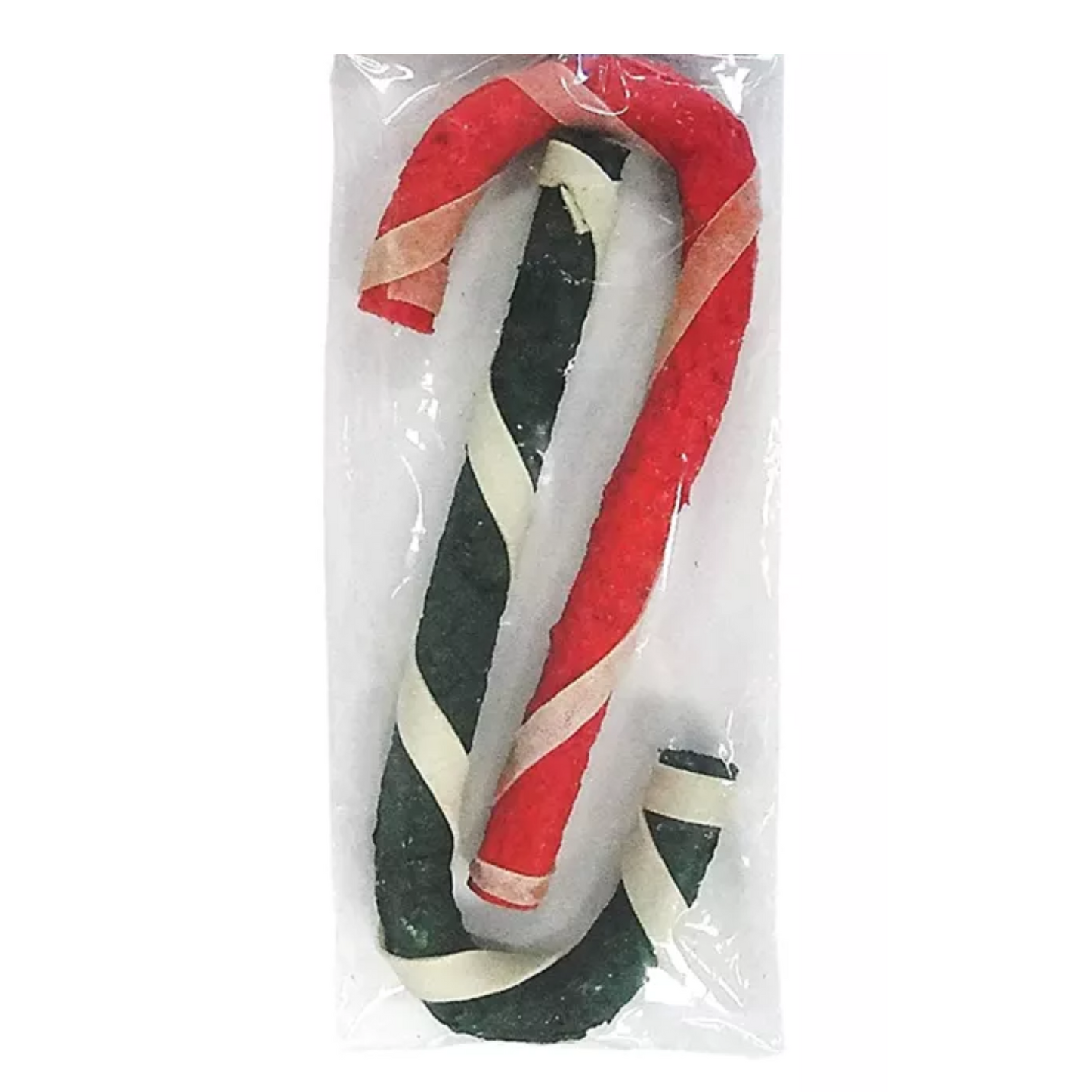 Pet Factory Happy Howlidays Munchy Dog Candy Cane with Wrap 2pk 10"