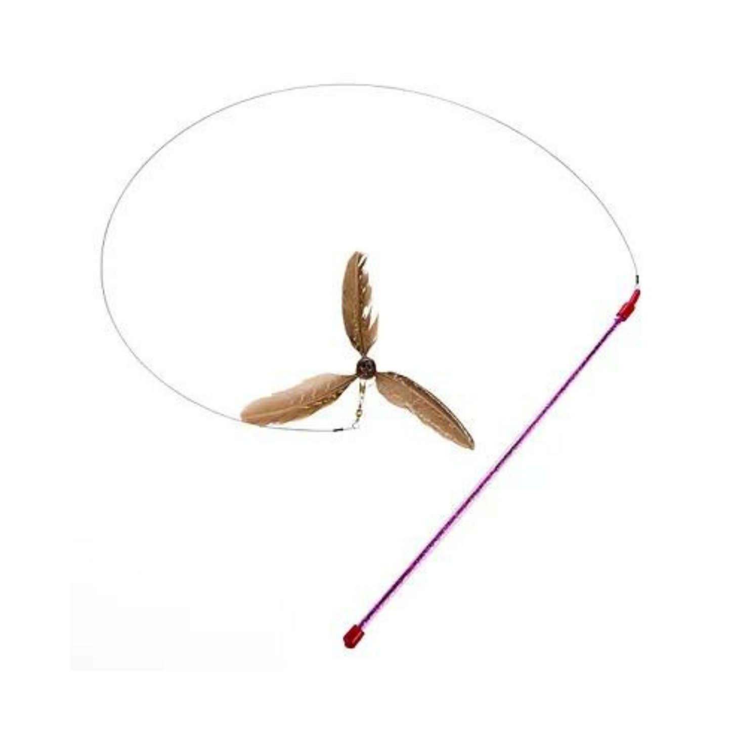 GoCat Da Purr-Peller Cat Toy, A Feather Propeller That Spins as it is Guided Through The Air (Тwo Рack)