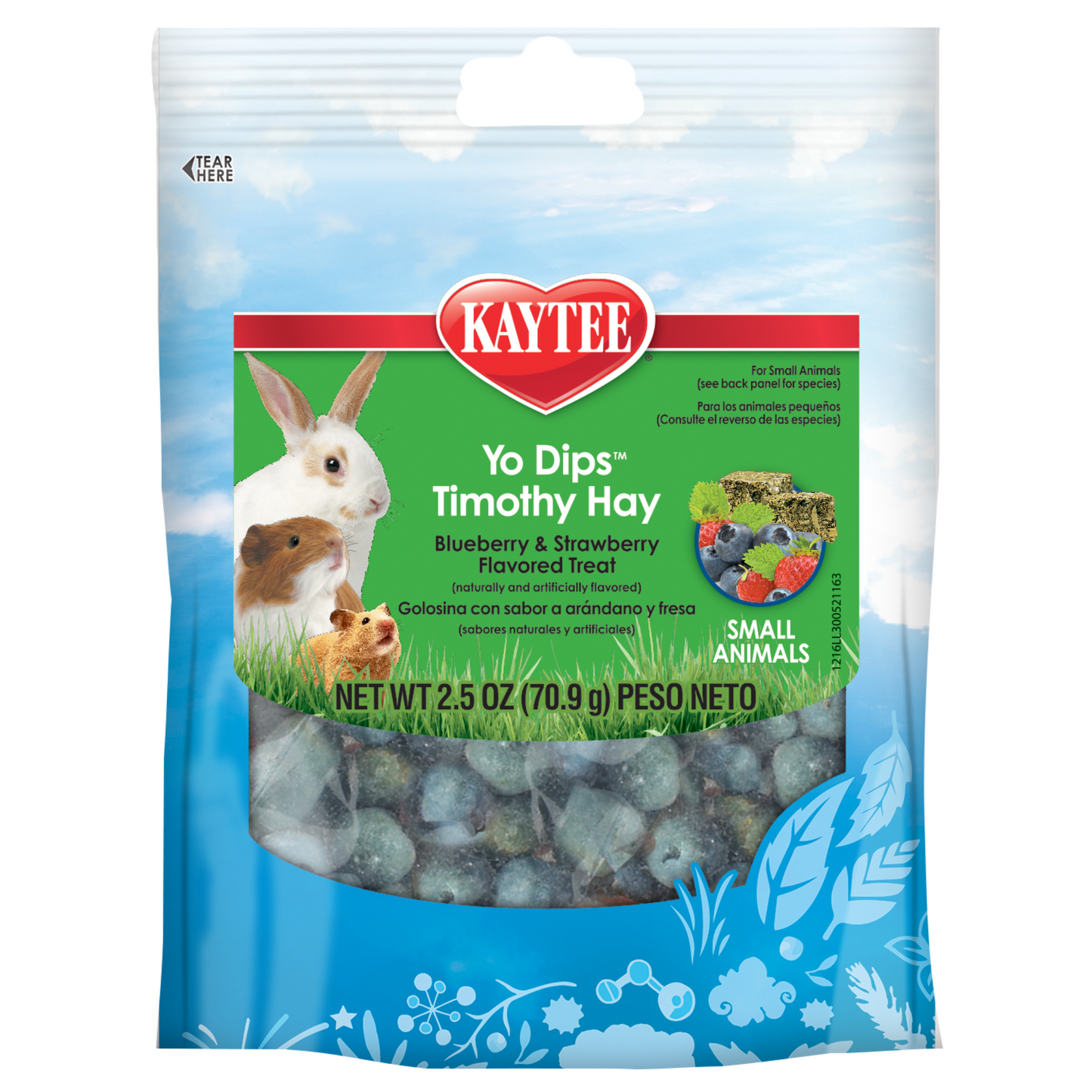 Kaytee Fiesta Yogurt Dipped Timothy Hay - Small Animals- 2.5oz - DS