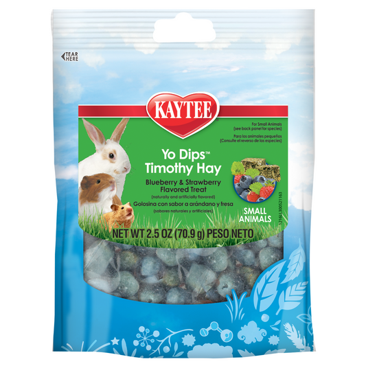 Kaytee Fiesta Yogurt Dipped Timothy Hay - Small Animals- 2.5oz - DS
