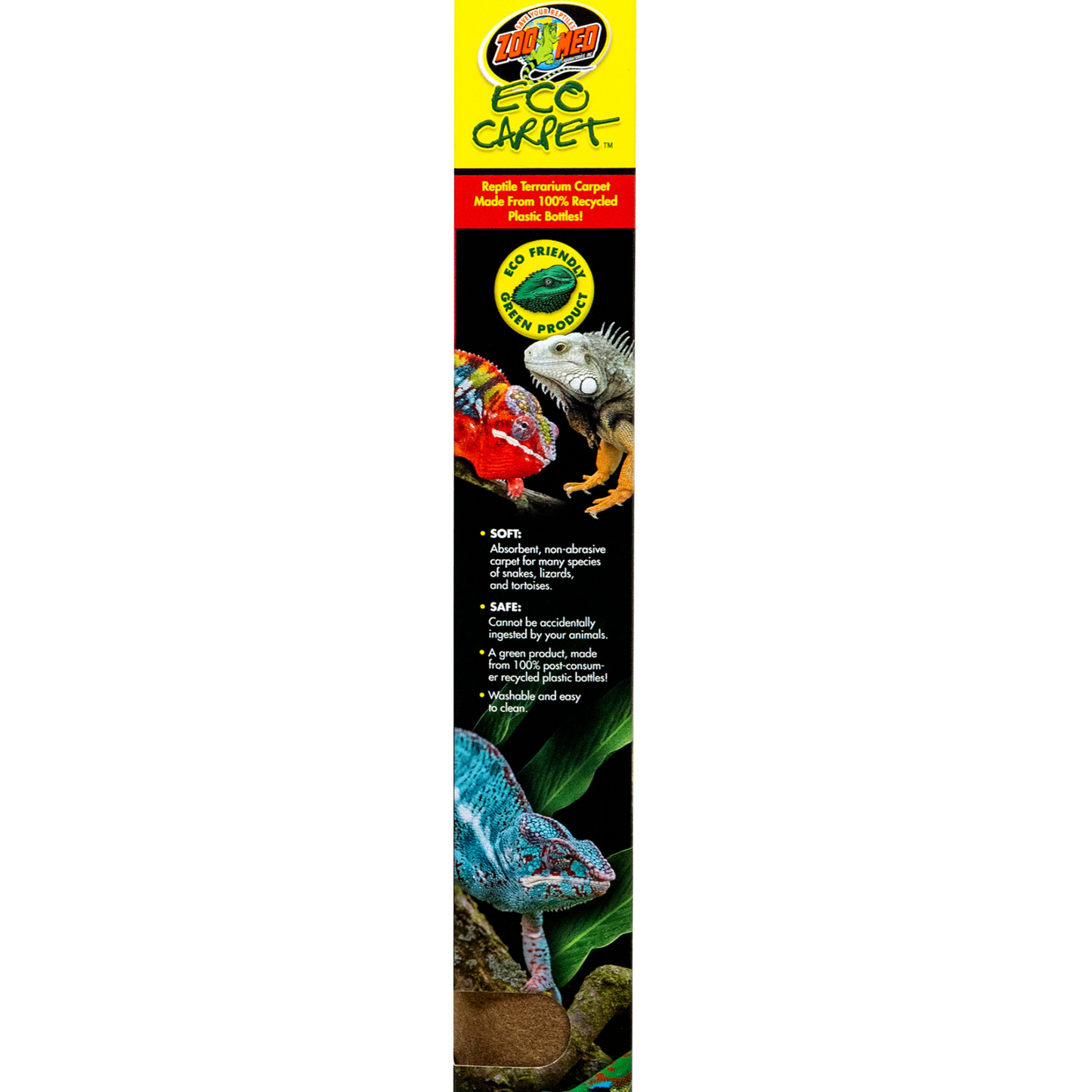 Zoo Med Eco Carpet Reptile Carpet - Tan (50 Gallon) - 16" x 16"
