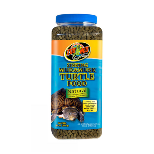 Zoo Med Natural Sinking Mud & Musk Turtle Food - 20 oz - DS