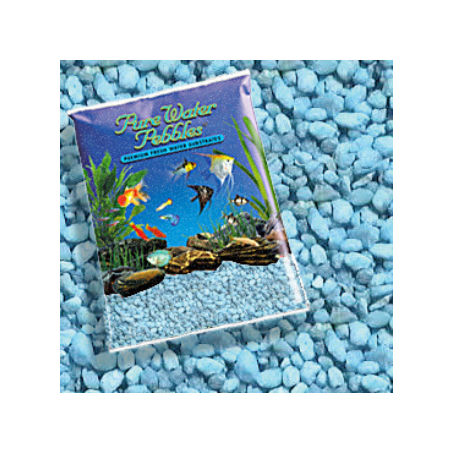 Pure Water Pebbles Aquarium Gravel - Heavenly Blue - DS