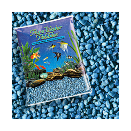 Pure Water Pebbles Aquarium Gravel - Neon Blue(5 Pound) - DS