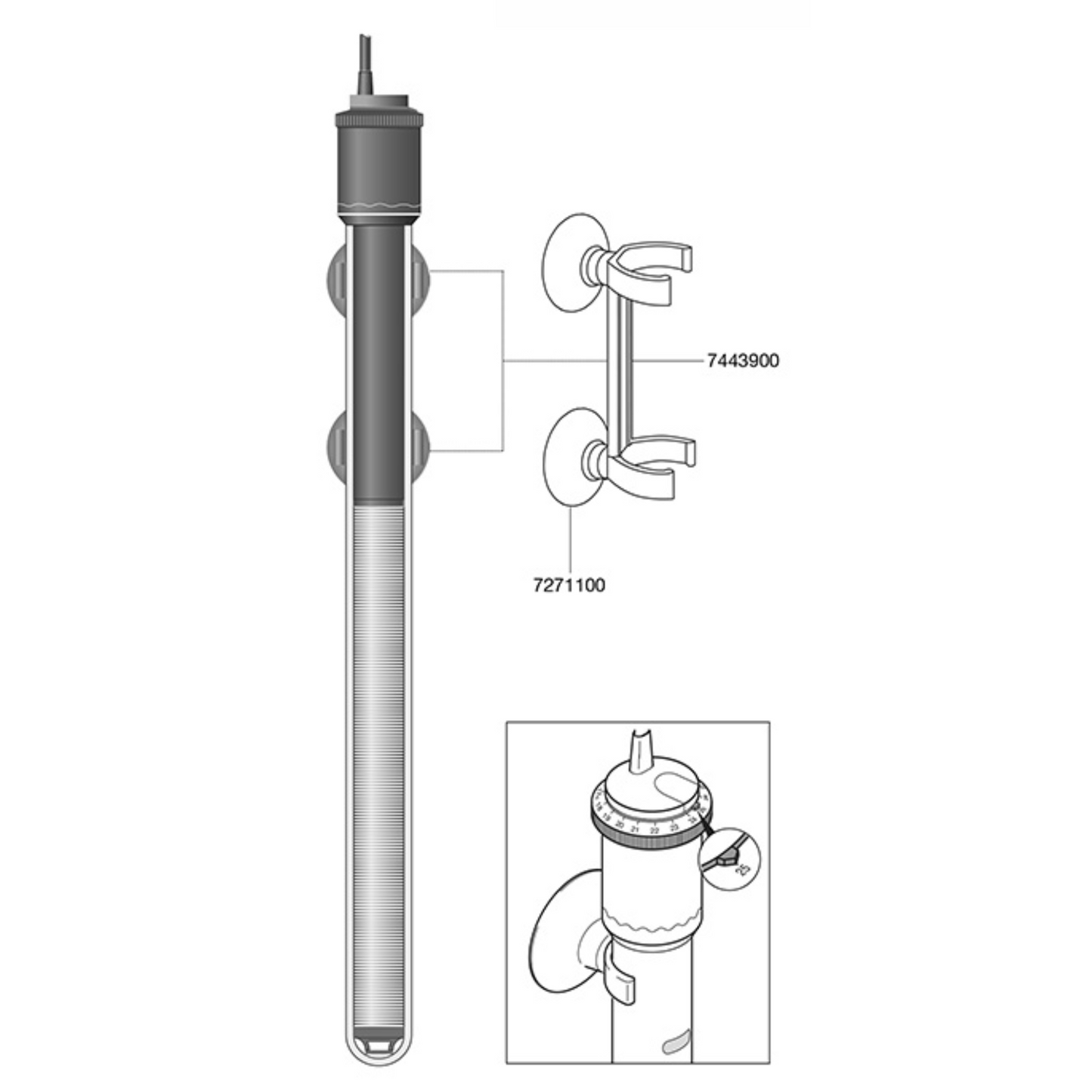 Eheim Thermocontrol Aquarium Heater- 300 Watt- DS