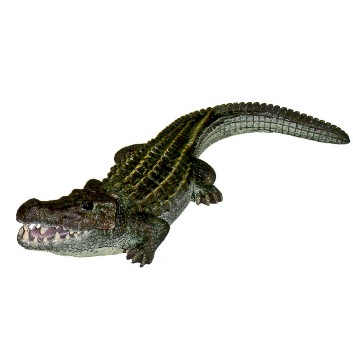 Blue Ribbon Exotic Environments Bubbling Alligator Aquarium Ornament - DS