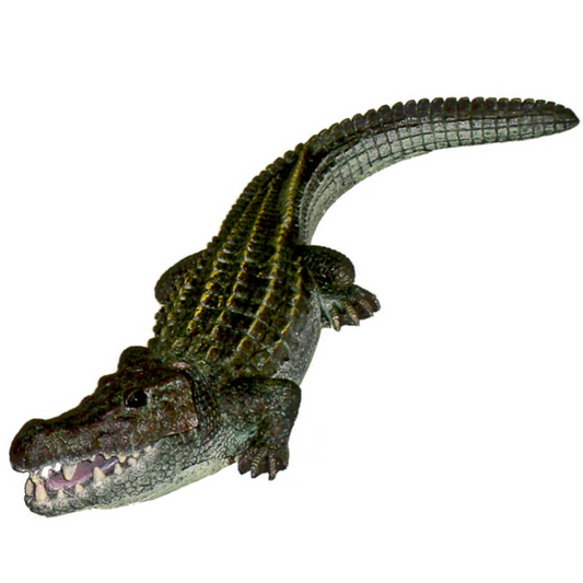 Blue Ribbon Exotic Environments Bubbling Alligator Aquarium Ornament - DS