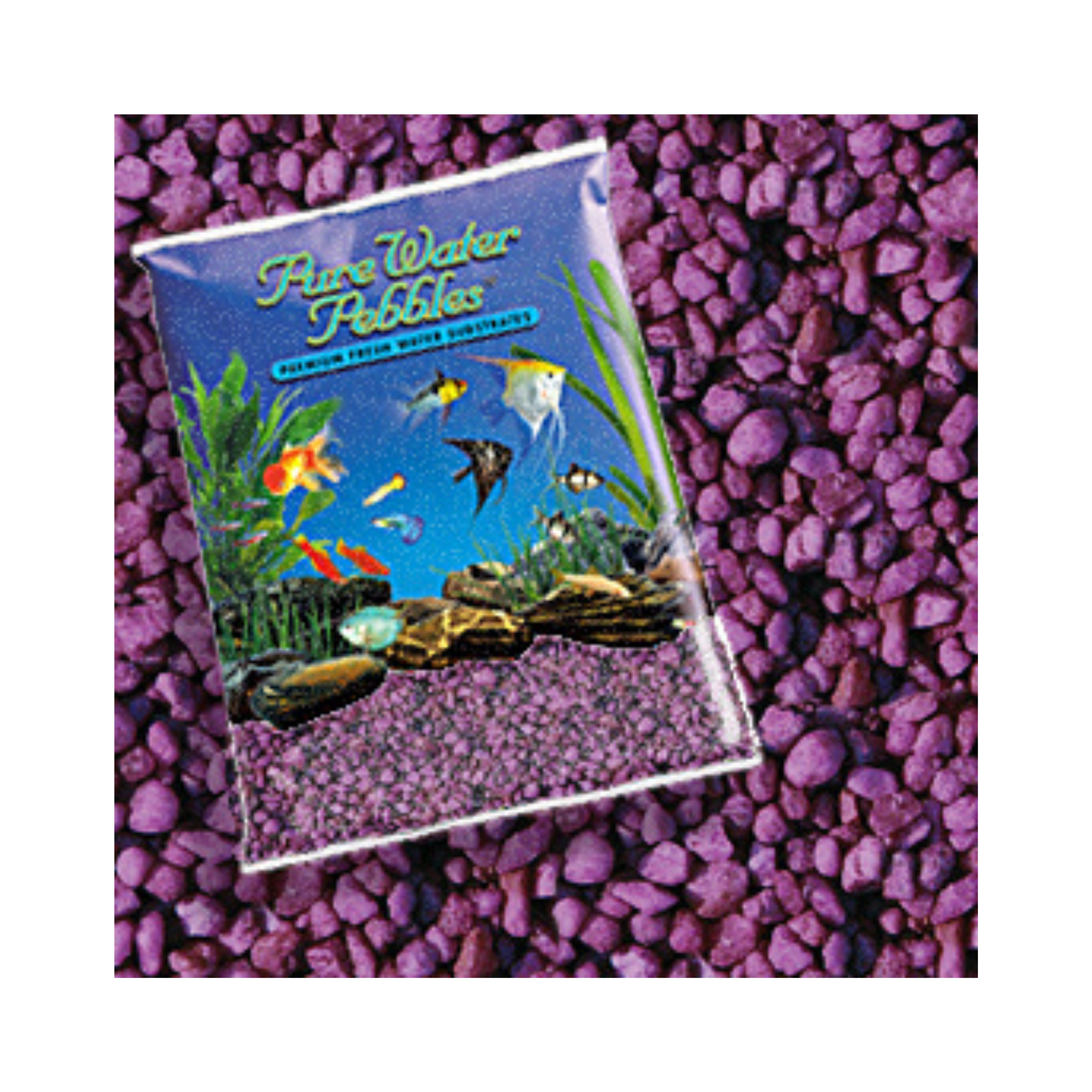 Pure Water Pebbles Aquarium Gravel - Purple Passion - DS