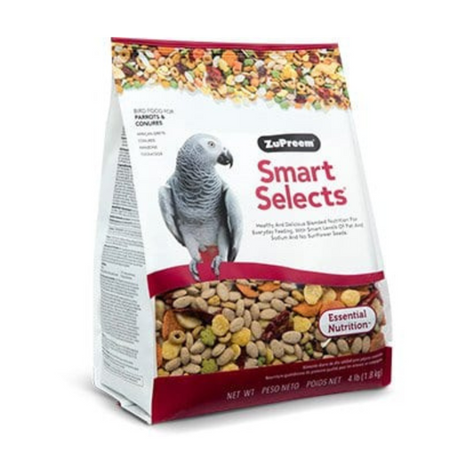 ZuPreem Smart Selects Bird Food for Parrots & Conures- DS