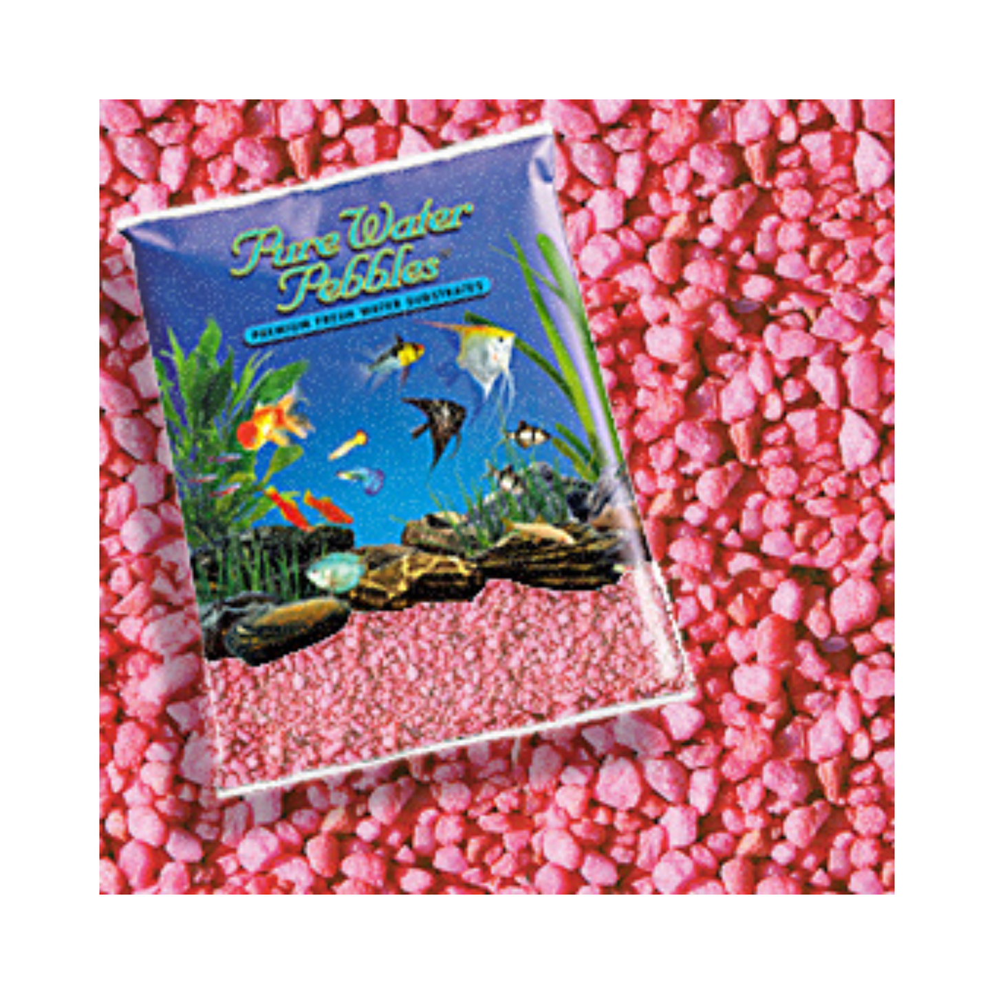 Pure Water Pebbles Aquarium Gravel - Neon Pink(5 Pound) - DS