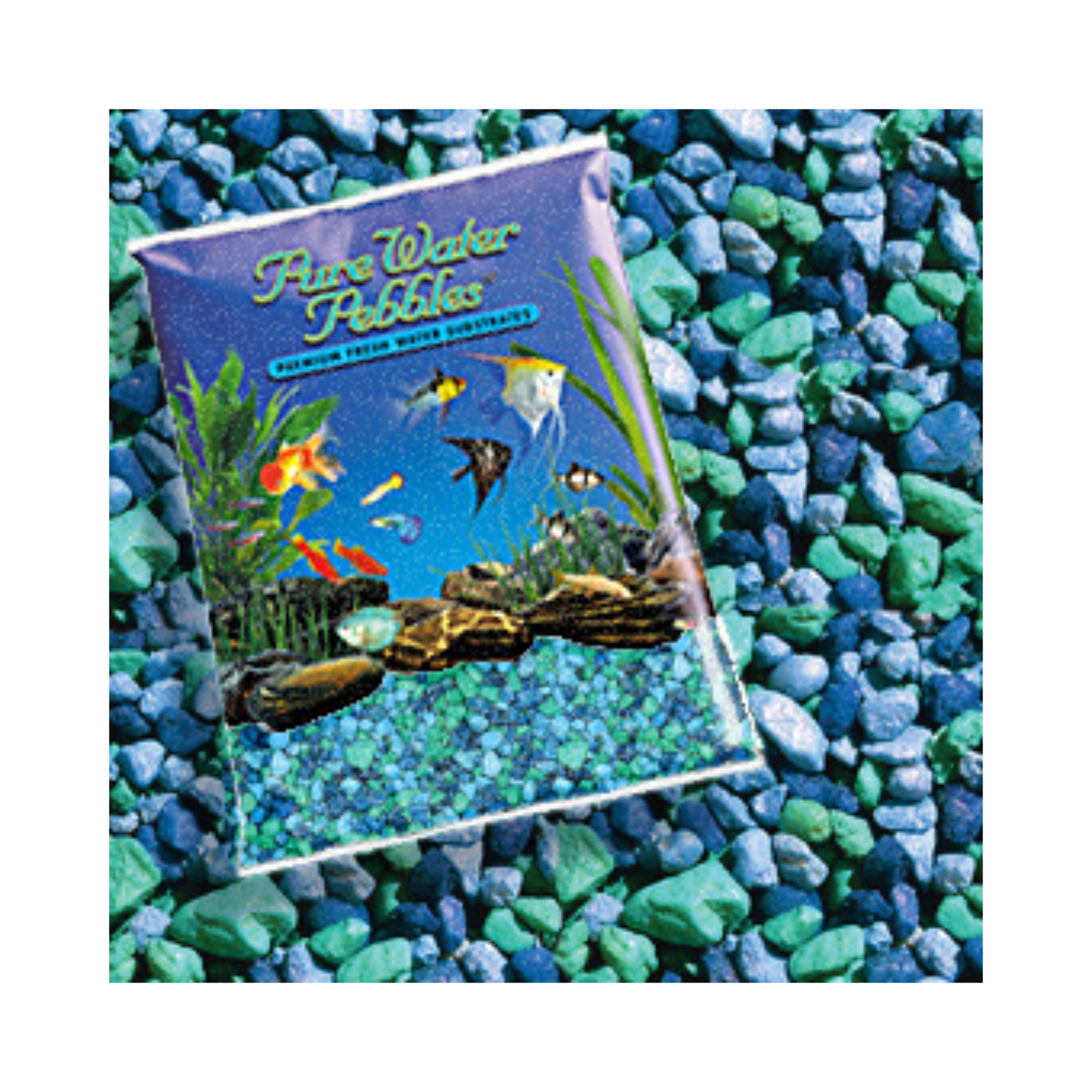 Pure Water Pebbles Aquarium Gravel - Blue Lagoon(5 Pound) - DS