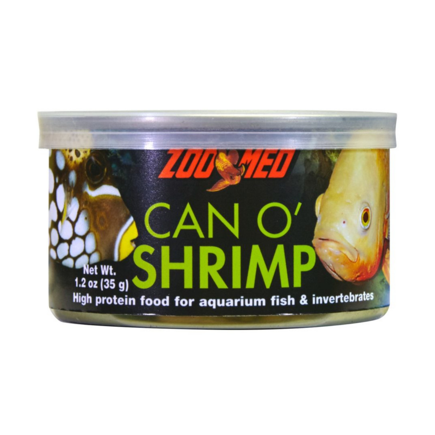 Zoo Med Can O Shrimp High Protein Food for Aquarium Fish & Invertebrates- DS