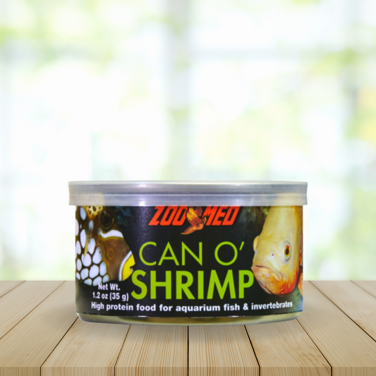 Zoo Med Can O Shrimp High Protein Food for Aquarium Fish & Invertebrates- DS