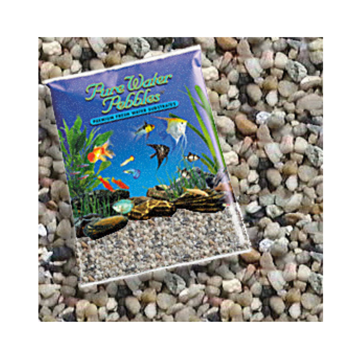 Pure Water Pebbles Aquarium Gravel - Rainbow Gems - DS