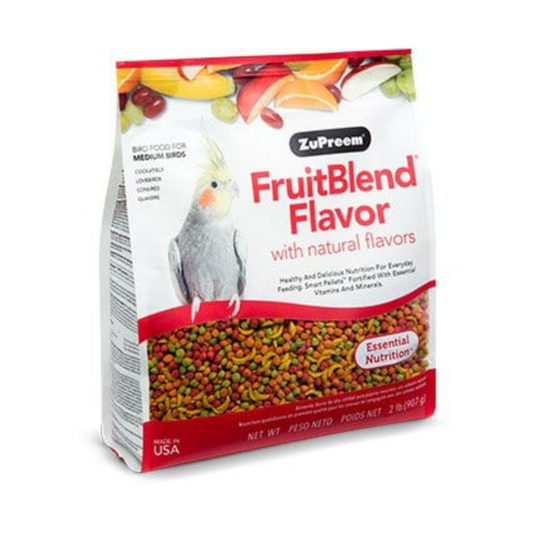 ZuPreem FruitBlend Flavor Bird Food for Medium Birds - 15.5 Pound- DS