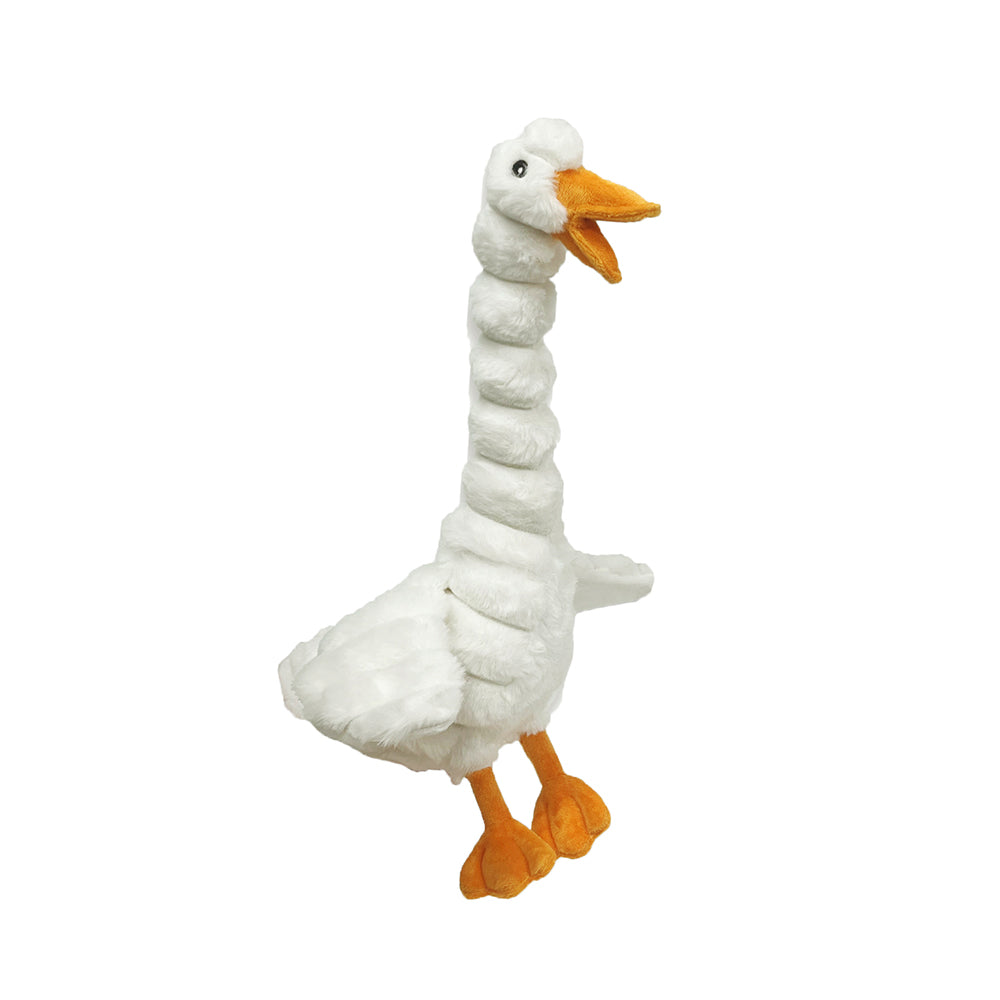 PetLou Farm Friends Duck Squeaky Plush Dog Toy, 16-in
