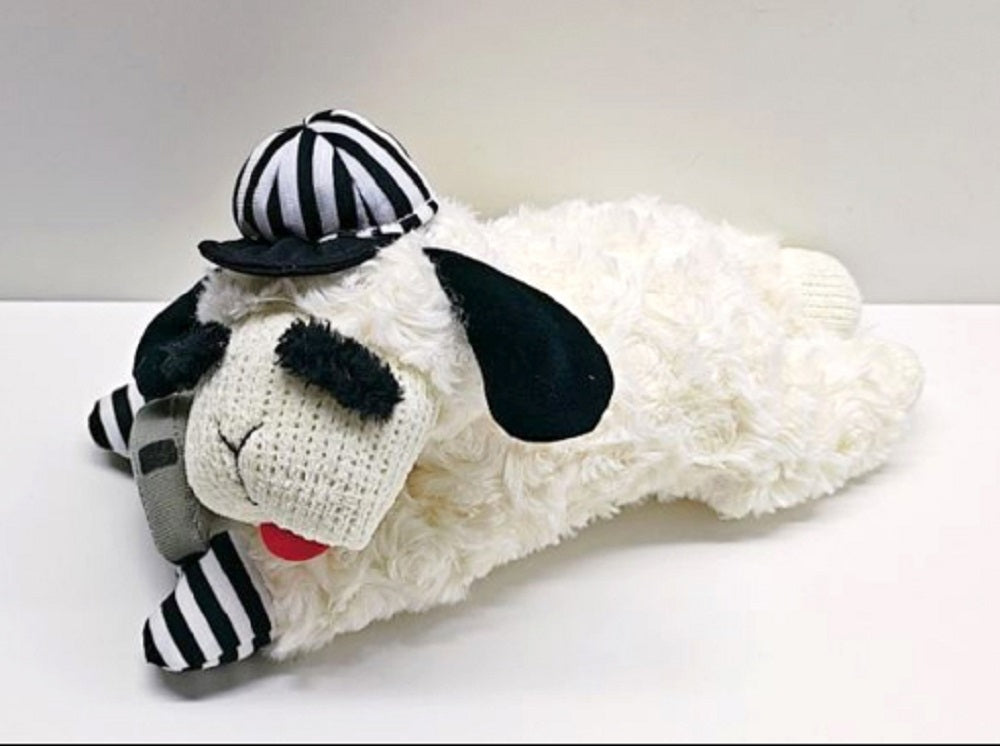 Multipet Referee Lamb Chop Dog Toy - 10.5"