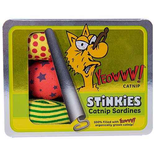 Yeowww Catnip Tin of Stinkies - 3 in a Sardine Tin