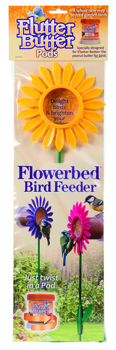 Jacobi Jayne Yellow Flutter Butter Flowerbed Bird Feeder- 22.5"