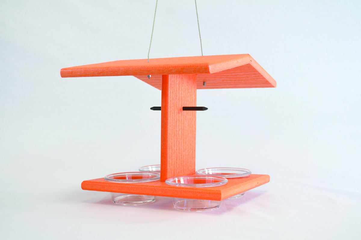 Nature's Select Orange Four Place Oriole Bird Feeder