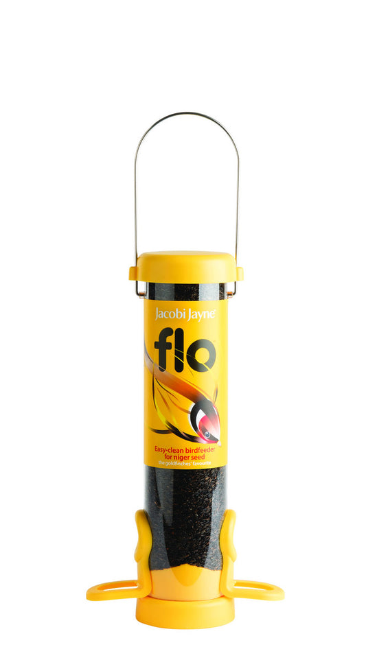 Jacobi Jayne Yellow Flo Nyjer Tube Bird Feeder - 255 mm