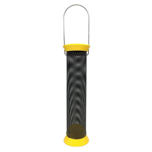 Droll Yankees Yellow New Generation Metal Finch Sock Tube Bird Feeder - 13"