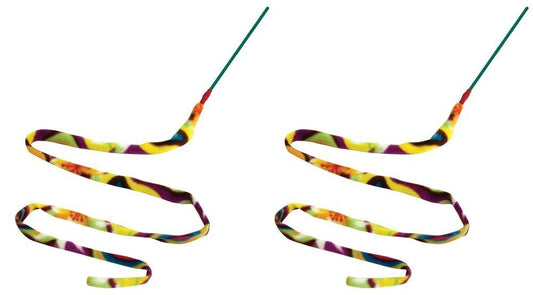 3-Pack Rainbow Cat Dancer-Cat Charmer Wand,Teaser-Cat & Kitten Toy!