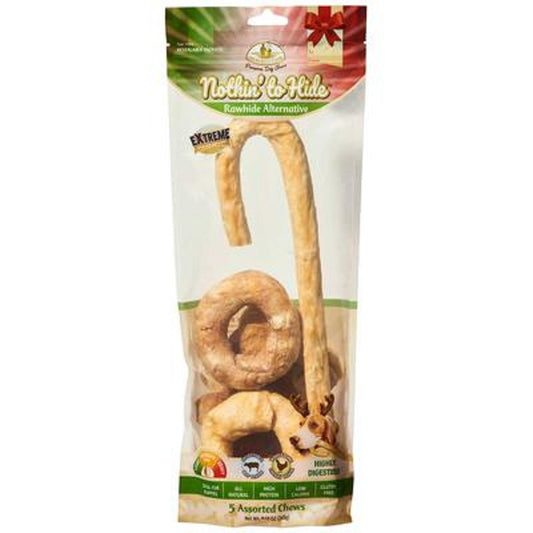 Fieldcrest Farms Nothin' To Hide Holiday Giftpack Chicken & Beef Dog Chews - Large(Pack of 5)