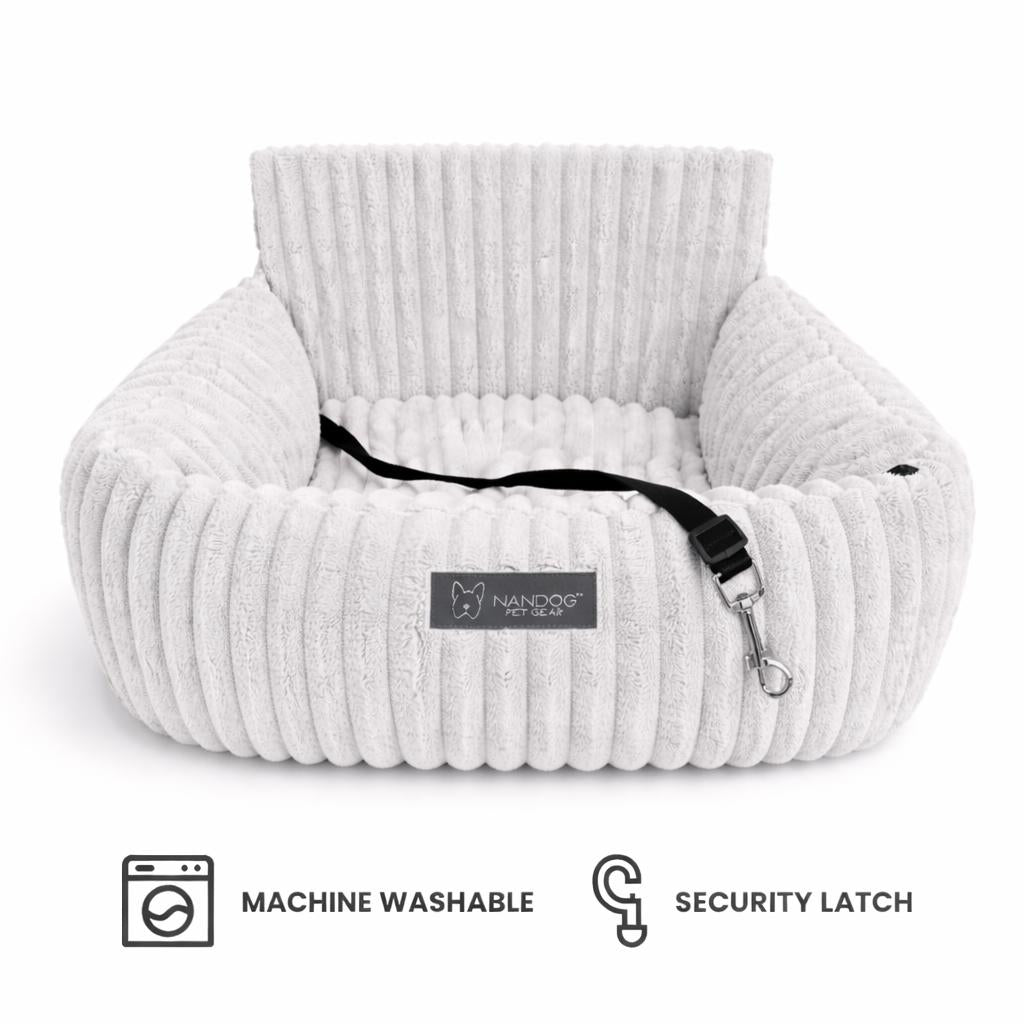 Nandog Pet Gear The Car Seat Gray Velvety Cloud S – Limited Edition