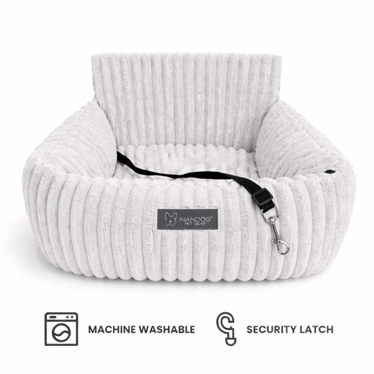 Nandog Pet Gear The Car Seat Gray Velvety Cloud S – Limited Edition