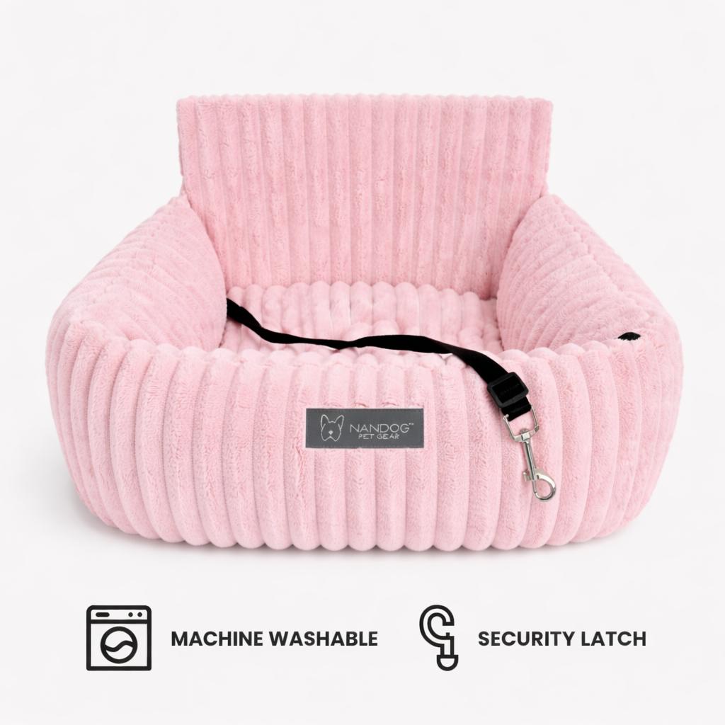 Nandog Pet Gear The Car Seat Pink Velvety Cloud S – Limited Edition
