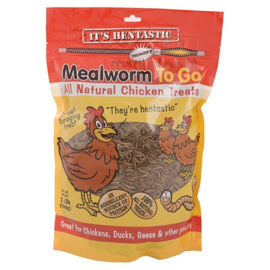 UNIPET USA Red/Yellow Hentastic Chicken Treat Dried Mealworms - 1.1 lb