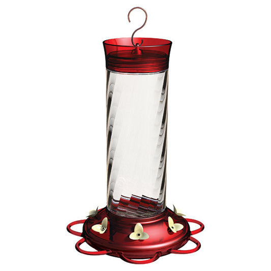 More Birds Diamiond Glass Hummingbird Feeder - 30 oz