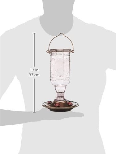 More Birds Purple Amethyst Jewel Glass Hummingbird Feeder - 20 Ounces