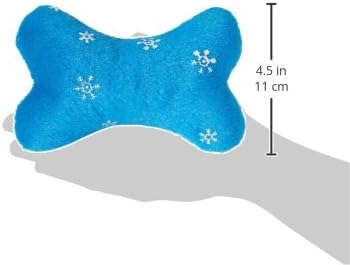 Zanies Blizzard Bone Dog Toys, Large Blue, 7.25"