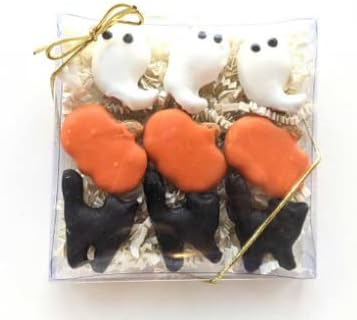 Midlee Halloween Mini Pack Dog Treats- Ghost, Cat, and Pumpkin